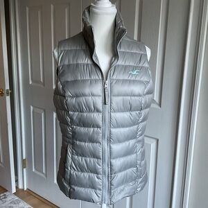 Hollister Silver Lightweights Puffer Vest